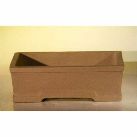 PARCHE 8.25 x 6 x 2.75 in. Rectangle Unglazed Ceramic Pot, Tan PA2803705